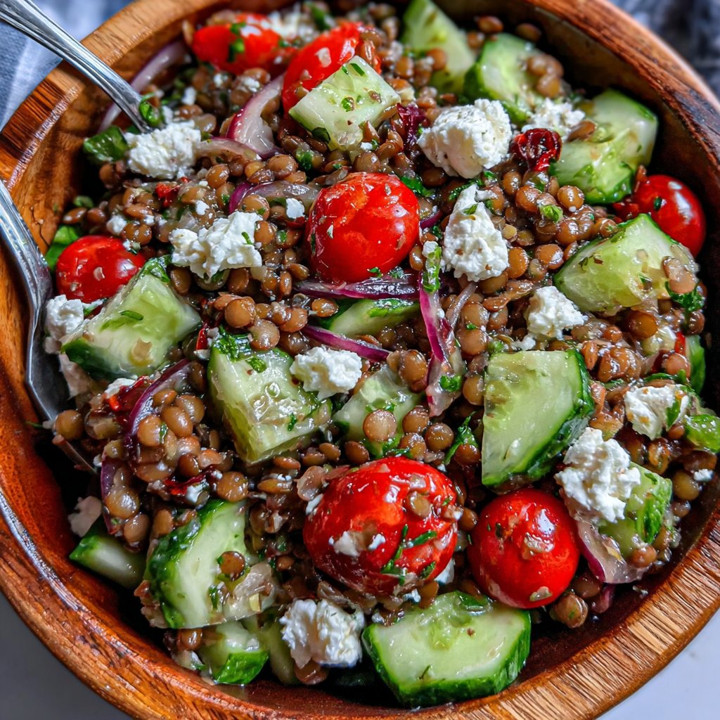 Savory Lentil Lunch Salad