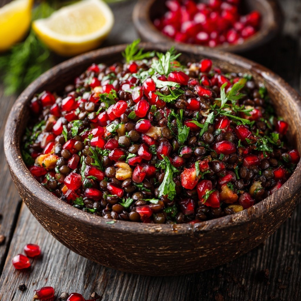 Lentil Salad with Pomegranate