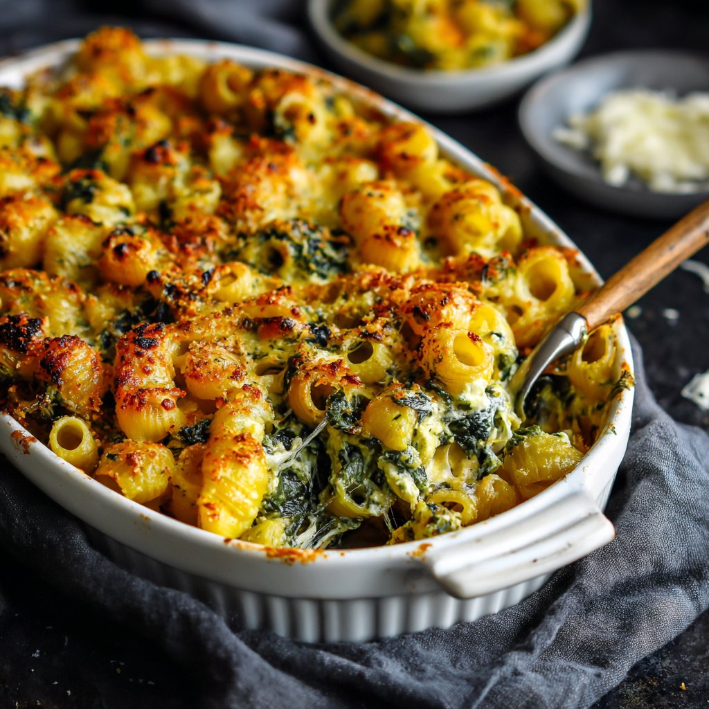 Spinach and Feta Pasta Bake