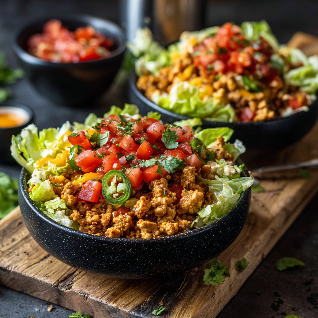 Loaded Taco Cottage Cheese Bowls
