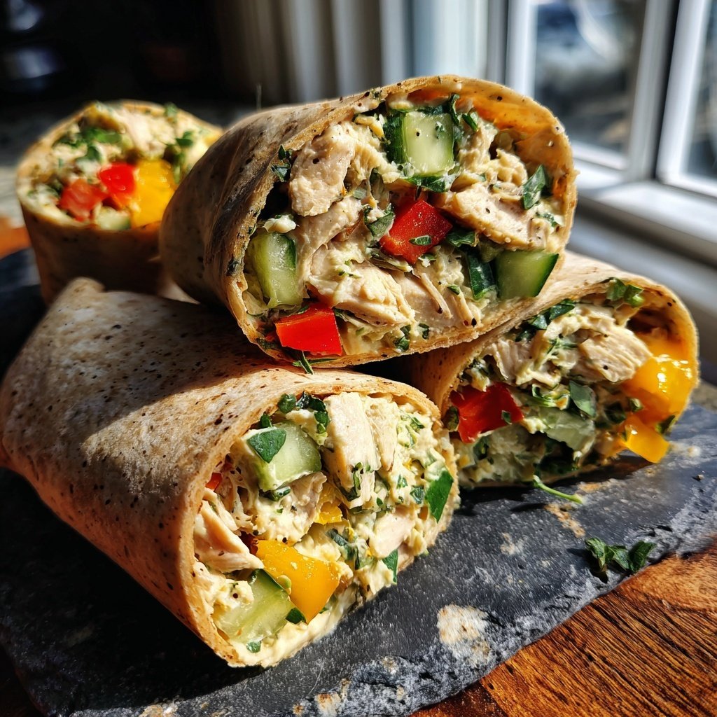 Savory Chicken Salad Wraps